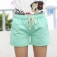 Perfect For Summer, Elastic Candy Color Shorts With Belt - 32435346516