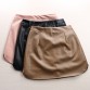 Sexy PU Leather Mini Skirt - 32711450041