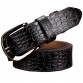 Genuine Leather Designer Crocodile Print Belt