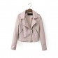 Bright Colors High Quality Ladies  Short Faux Leather Jacket - 32821283090