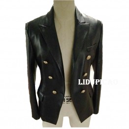 Ladies genuine leather jacket