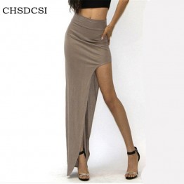 Charming Long Open Side Split Skirt