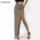 Charming Long Open Side Split Skirt - 32360294001
