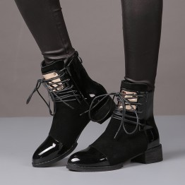Sexy Leather Ankle Boots
