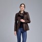 Guaranteed 100 Genuine Leather Sheepskin Brown Long Leather Trench - 32629470499