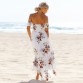 Attractive Bohemian Off The Shoulder Printed Dress