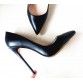 Sexy Elegant Leather High Heel Pumps - 32657413118