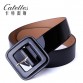 Genuine Leather Belt with Cummerbund Decoration - 32767165022