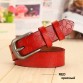 Thin Genuine Leather Floral Carved Belt - 32728409837