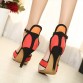 Sexy Thin Heel Patchwork Vogue Shoes