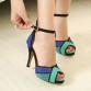 Sexy Thin Heel Patchwork Vogue Shoes - 32678262639