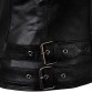 Genuine Leather Short Motorcycle Jacket Outerwear - 32430123534