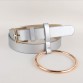 Hot Big Ring Decorated PU Leather Strap Belt - 32758766988