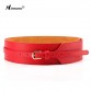 Genuine Leather Pin Buckle Wide Belt