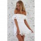 Elegant Vintage Lace White Mini Dress - 32686243536