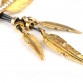 Vintage Alloy Feather Necklace Pendant - 32673943711
