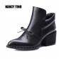 Chic Leather Ankle Boots - 32750847038