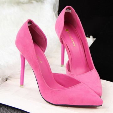 Sexy Colorful Thin Pointed Toe Heels - 32728623404