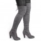 Sexy Faux Suede Thigh High Boots