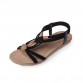 Fashionable Beaded Flat Sandals - 32791374715