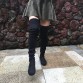 Chic Stretch Suede Over The Knee Boots - 32756395944