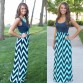 Casual Bohemian Striped Print Dress - 32709152513
