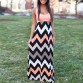 Casual Bohemian Striped Print Dress