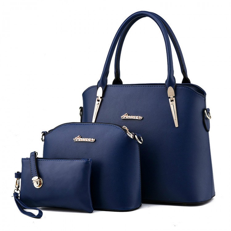 Leather Designer Handbags Set of 3Purses