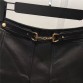 Genuine Sheep Leather Skirt - 32699113806