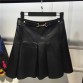 Genuine Sheep Leather Skirt - 32699113806