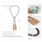 Black Crystal Alloy Chain Jewelry Pendant